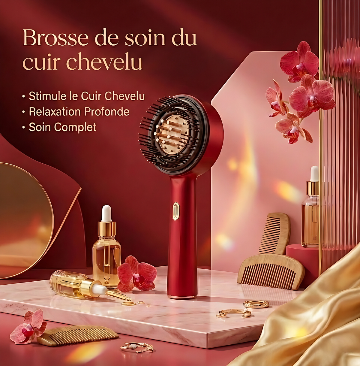 HAIRIVY™ Brosse de Massage Capillaire Intelligente